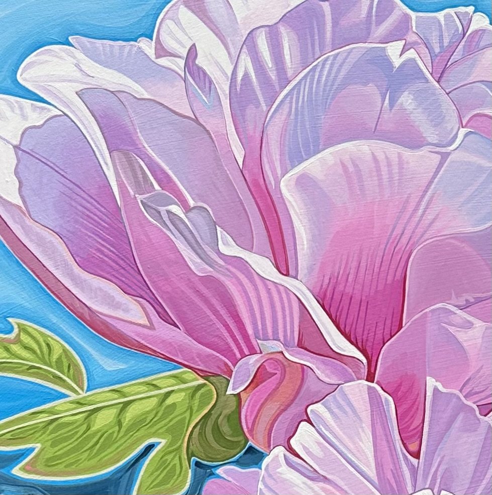 For Pink Peony Lovers- Floral Painting by Vanya Ryan - Floral